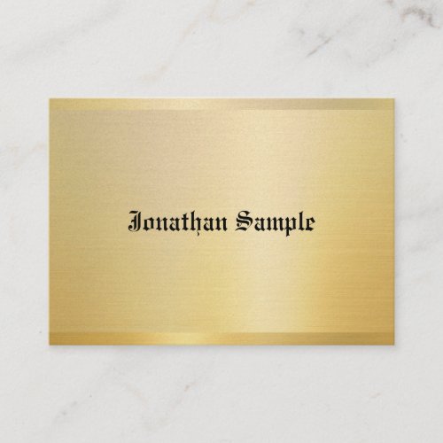 Gold Template Vintage Nostalgic Classic Look Business Card