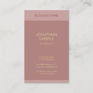 Gold Text Name Elegant Modern Professional Modern Business Card