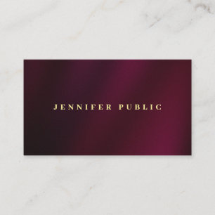 Gold Text Professional Luxurious Premium Linen Business Card