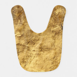 Gold texture baby bib