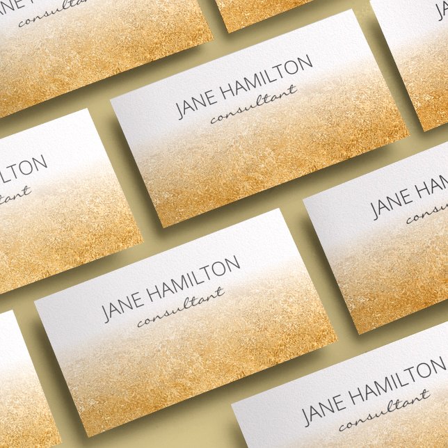 Gold Texture Modern Business Card (Creator Uploaded)