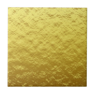 Gold Texture Pattern (Luxurious Golden Glow) Ceramic Tile