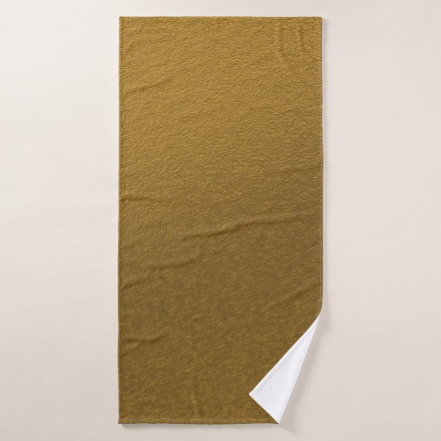 Gold texture shiny golden elegant bath towel (Bath Towel)