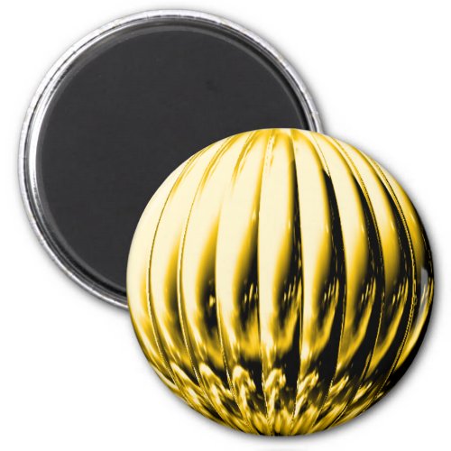 Gold textured ball magnet