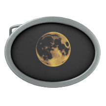 Gold textured moon on dark black