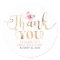 Gold Thank you and Pink Butterfly