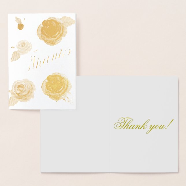 Gold Thanks So Much Real Foil Card (Display)