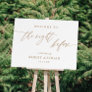 Gold The Night Before Rehearsal Dinner Welcome  Foam Board