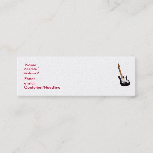 Gold, thin profile card. business card