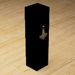 Gold Thor Hammer black wine box