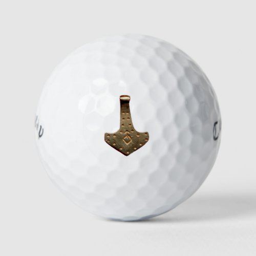 Gold Thor Hammer Callaway golf balls 12 pk