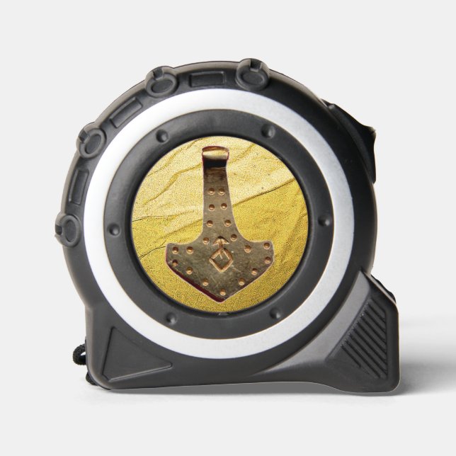 Gold Thor Hammer Gold Vein tape measure (Front)