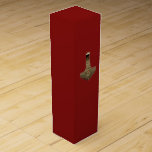 Gold Thor Hammer red wine box