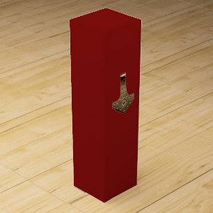Gold Thor Hammer red wine box