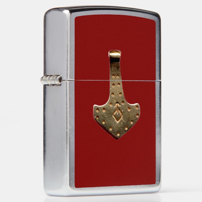 ZIPPO® LIGHTER ZIPPO Zippo Windproof Lighter - Two Tone Cross Design Satin Chrome Metal