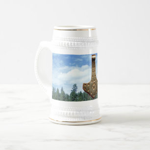 Gold Thor Hammer stein