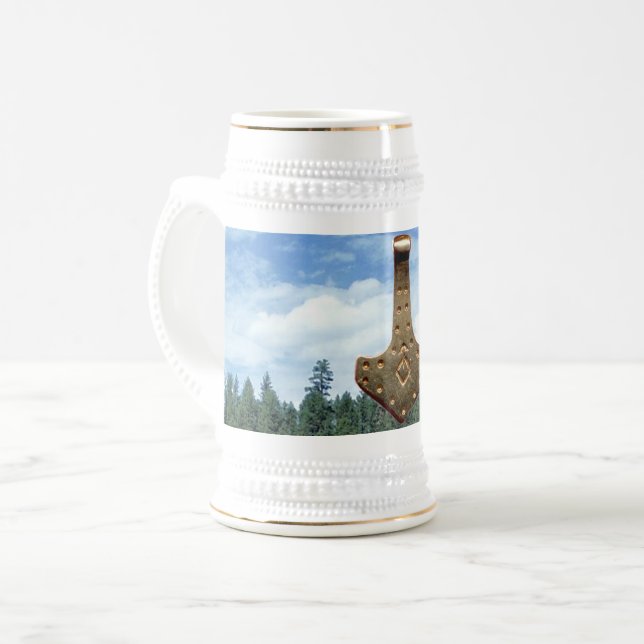 Gold Thor Hammer stein (Front Left)