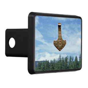 Gold Thor Hammer trees hitch cover receiver