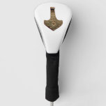 Gold Thor Hammer White Golf Club Driver Cover at Zazzle