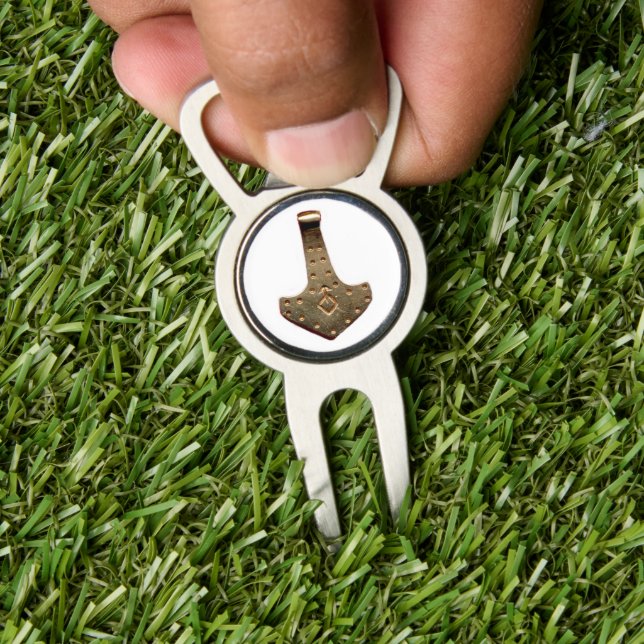 Gold Thor's Hammer white divot tool (Insitu 1)