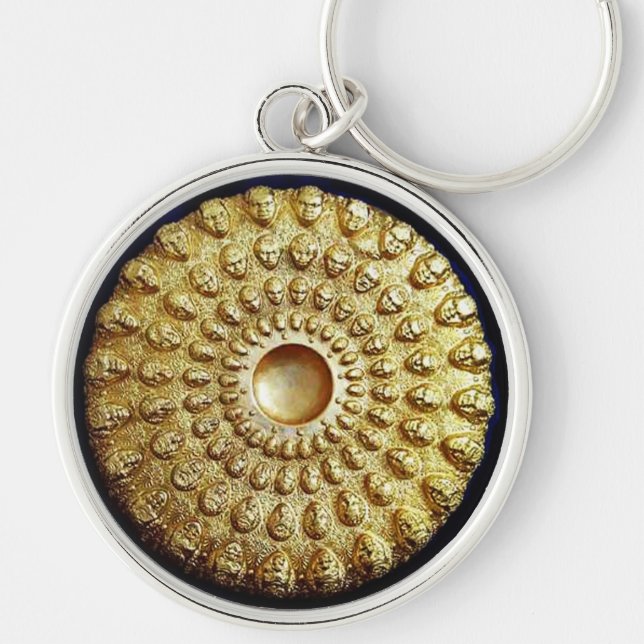 GOLD THRACIAN DISC KEYCHAIN (Front)