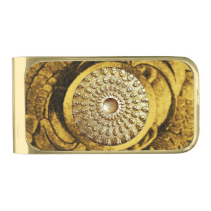 GOLD THRACIAN DISC Printed Finish Money Clip