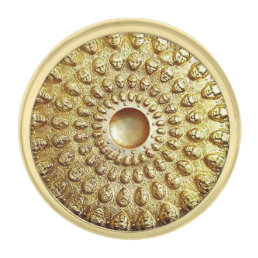 GOLD THRACIAN DISC Printed Gold Finish Lapel Pin