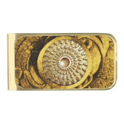 GOLD THRACIAN DISC Printed Gold Finish Money Clip