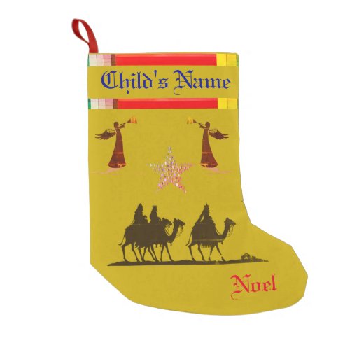 Gold _ Three Wise Men  Angels Stocking