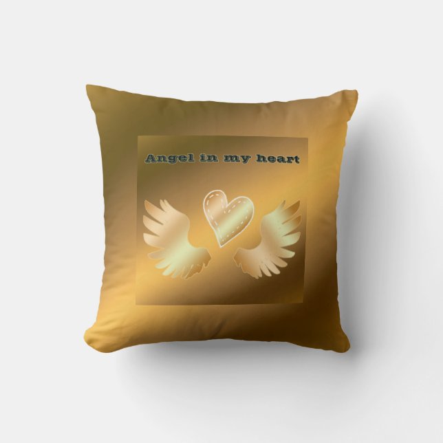 Gold Throw Pillow (Front)