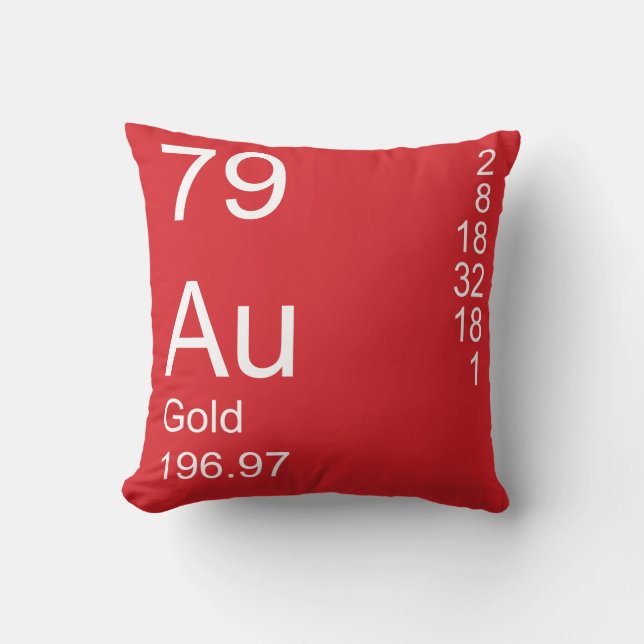 Gold Throw Pillow (Front)