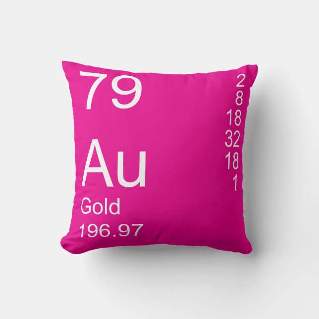 Gold Throw Pillow (Front)