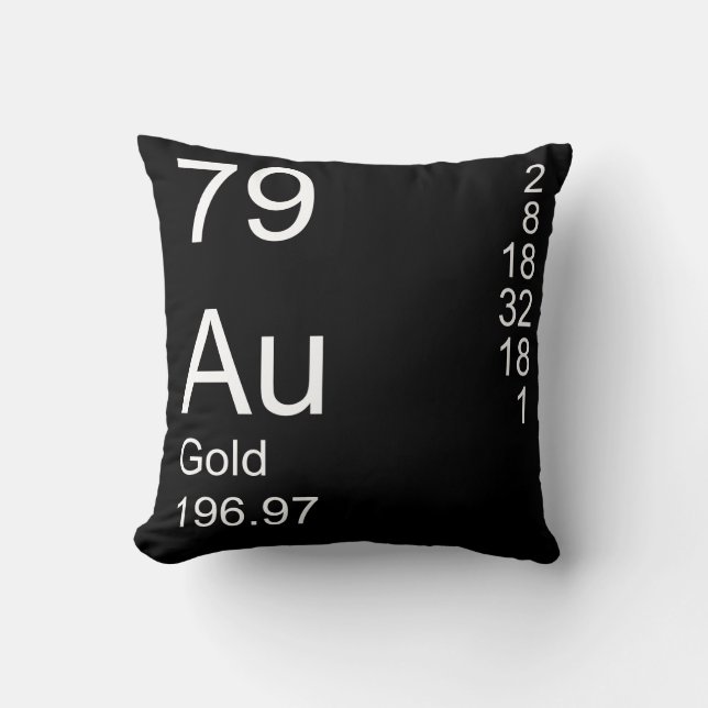 Gold Throw Pillow (Front)
