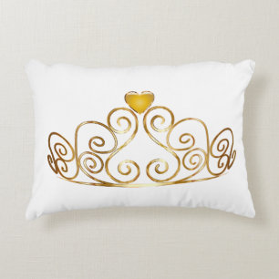 Gold Tiara Accent Pillow