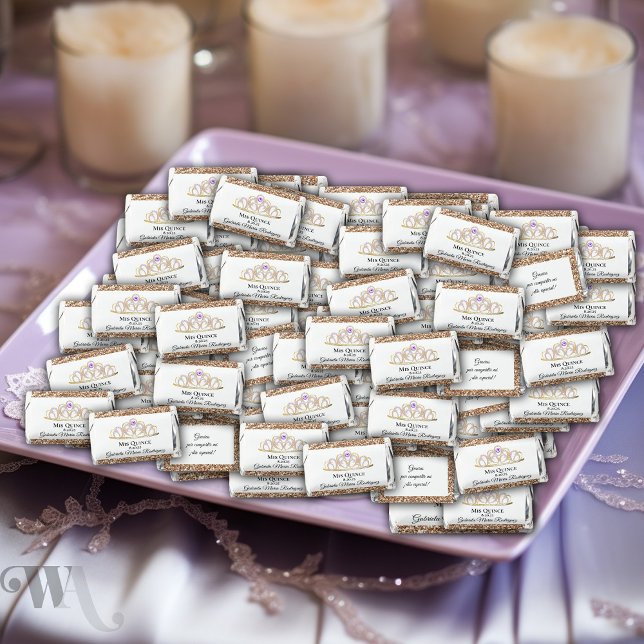 Gold Tiara Quinceañera  Hershey's Miniatures (Creator Uploaded)