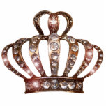 Gold Tiara Sculpture<br><div class="desc">Gem of a gift for any Diva! These make fabulous awards, party decor or cake tops! Check out all tiara designs!</div>