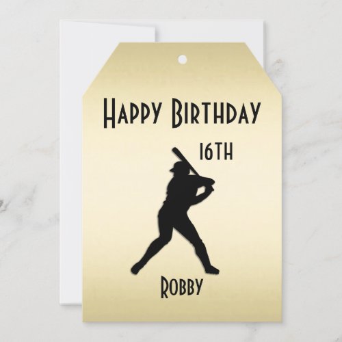 Gold Ticket Baseball Birthday Party Invitation