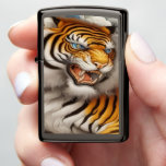 Gold Tiger  Zippo Lighter<br><div class="desc">Parallel Realms Gold Tiger Zippo Lighter</div>