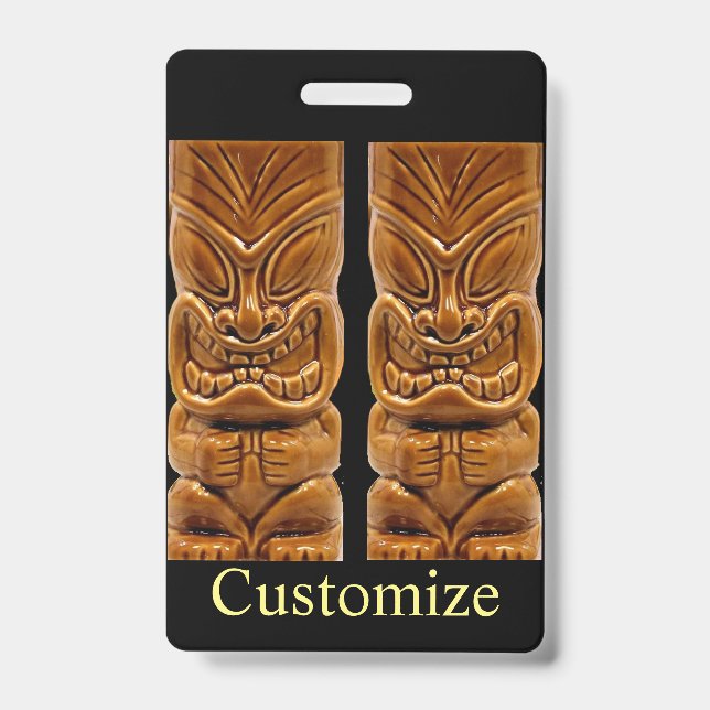 Gold Tiki Sculpture Thunder_Cove  Badge (Front)