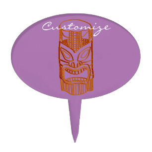 Gold Tiki Sculpture Thunder_Cove Cake Topper