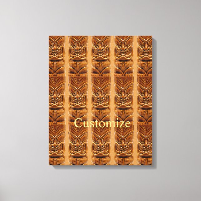 Gold Tiki Sculpture Thunder_Cove Canvas Print (Front)