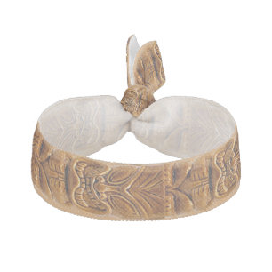 Gold Tiki Sculpture Thunder_Cove Elastic Hair Tie