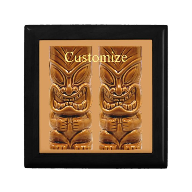 Gold Tiki Sculpture Thunder_Cove  Gift Box (Front)