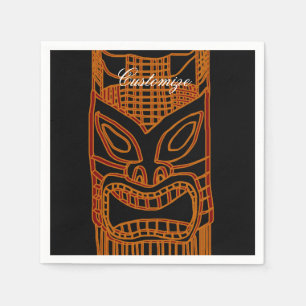 Gold Tiki Sculpture Thunder_Cove Napkins