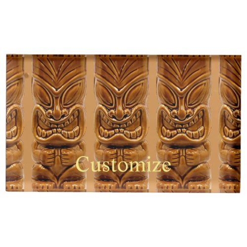 Gold Tiki Sculpture Thunder_Cove Place Card Holder