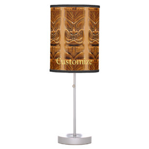 Gold Tiki Sculpture Thunder_Cove Table Lamp