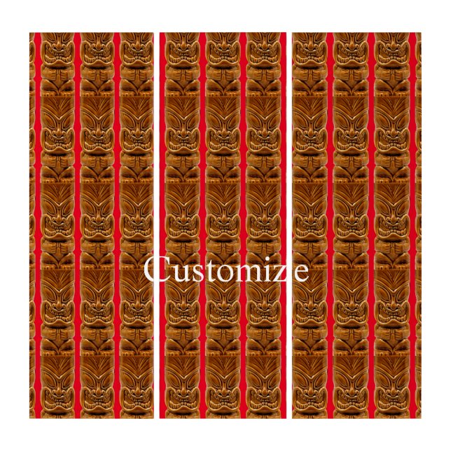 Gold Tiki Sculpture Thunder_Cove  Triptych (Front)