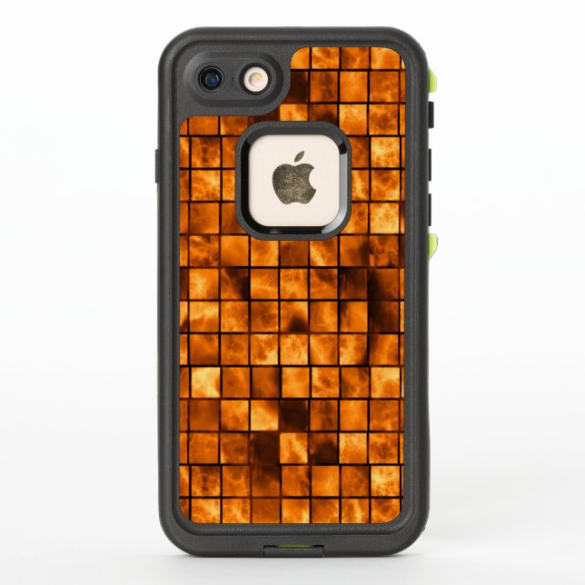 Gold Tiles Pattern LifeProof iPhone Case (Back)