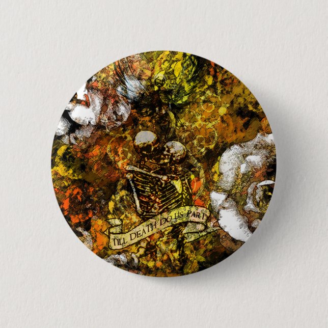 Gold Till Death Button (Front)