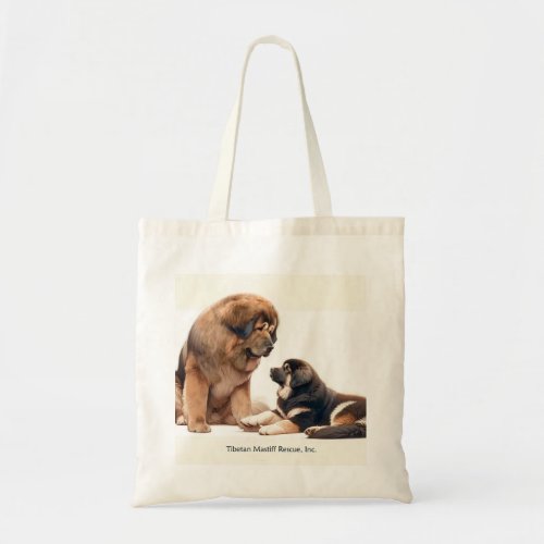 Gold TM and BlackTan TM Puppy Tote Bag